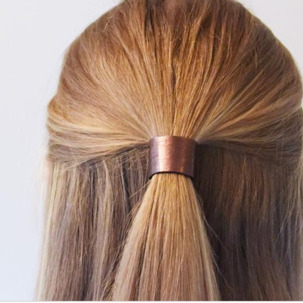 Leather hair band and wrap - Picture 7 of 8